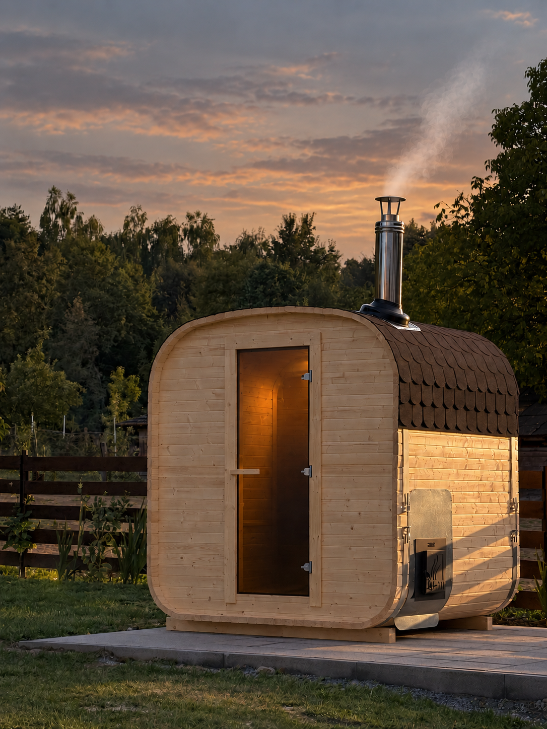 Sauna na drva u Little House on Papuk